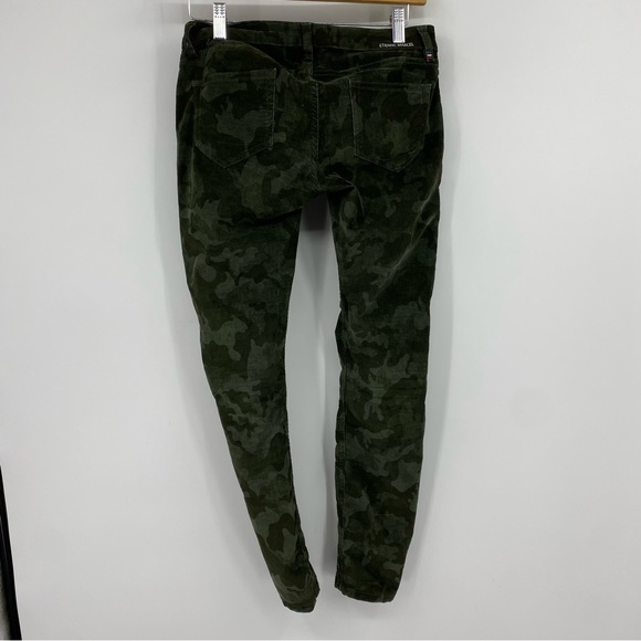 Etienne Marcel Los Angeles Camo Multi Zip Skinny Corduroy Pants Green 26 - Picture 4 of 11